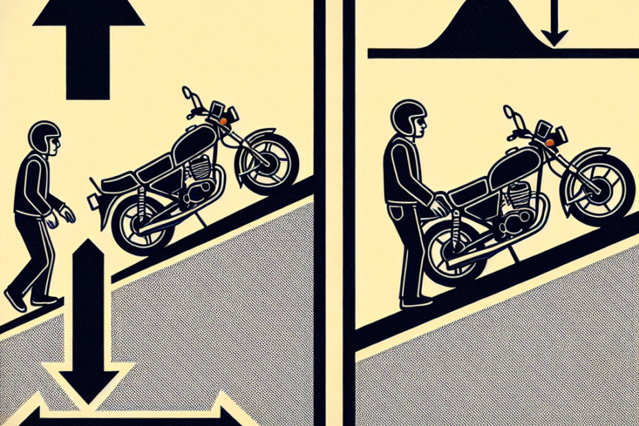 The Ultimate Beginners Guide To Parking Your Motorcycle On A Hill (Up & Down)