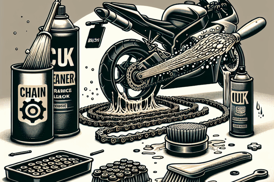 how to clean and maintain a motorcycle chain...