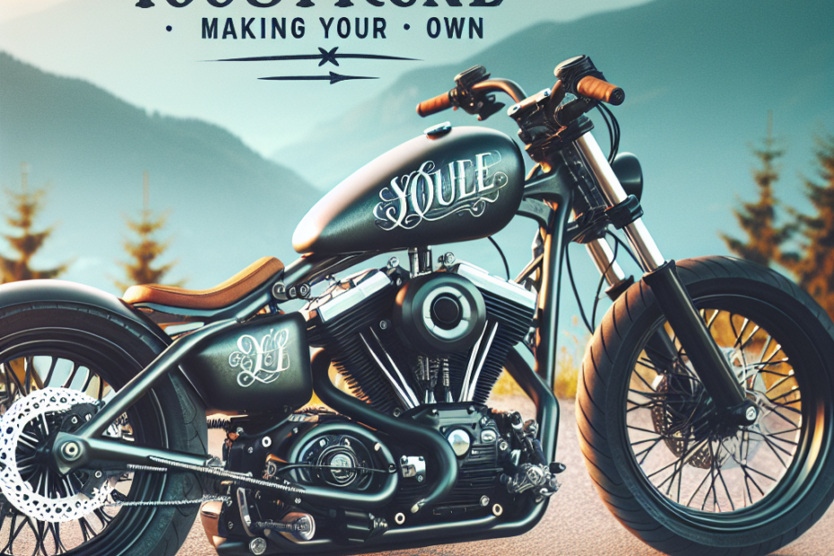 a guide to custom motorcycles: making it your own